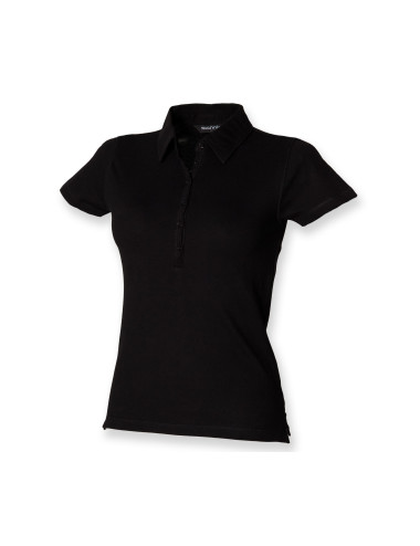 Skinnifit SK042 - Dames Stretch Polo-Shirt  kleuren:Noir