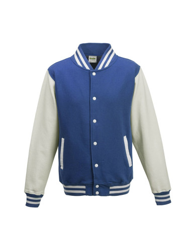 AWDIS JH043 - Baseball Vest Unisex  kleuren:Royal Blue/White